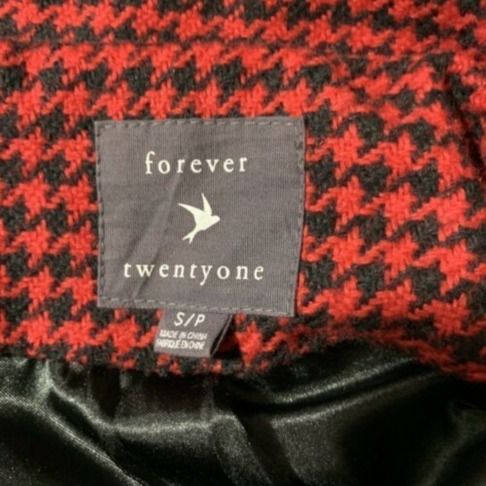 Forever 21 Womens Houndstooth Jacket Small - Picture 2 of 5